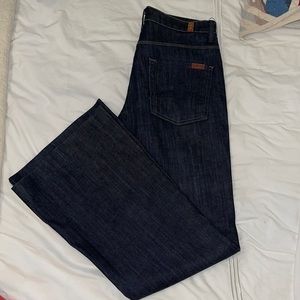 Bell bottom jeans.